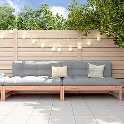 vidaXL Canapés centraux de jardin 2 pcs 120x80 cm bois massif douglas