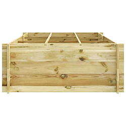 Avis Maison Chic Jardinière,Lit surélevé - Bac à fleurs - pot de fleur 150x100x40 cm bois imprégné -GKD53539