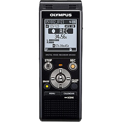 Olympus Dictaphone numérique de haute qualité avec microphones stéréo intégrés noir