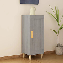 vidaXL Buffet Sonoma gris 34,5x34x90 cm Bois d'ingénierie