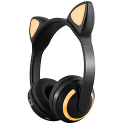 Acheter Universal Bluetooth 5.0 casque oreille chat casque lumineux casque pliant 7 changement de couleur