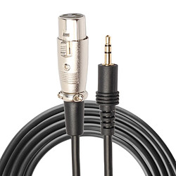 Wewoo Câble 3m 3.5mm mâle à XLR de cordon audio femelle microphone