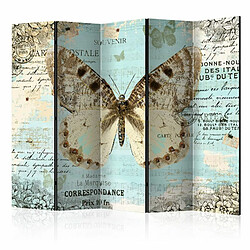 Paris Prix Paravent 5 Volets Postcard with Butterfly 172x225cm