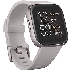 Chrono Montre connectée Fitbit Versa 2 Santé et Fitness avec fréquence cardiaque, musique, Alexa intégré, suivi du sommeil et de la natation(Gris)