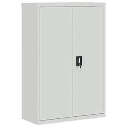 vidaXL Armoire de bureau 90x40x140 cm Acier Gris