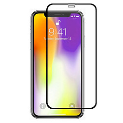 Protecteur écran en verre trempé 0.26mm 9H 2.5D bord de l'arc noir pour votre Apple iPhone XS Max 