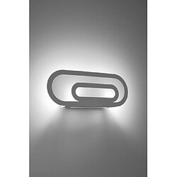 Avis Luminaire Center Applique murale Saccon Acier blanc 2 ampoules 15cm