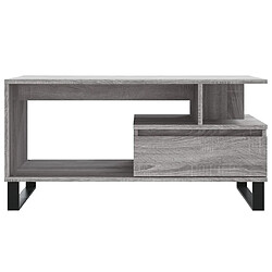 Acheter vidaXL Table basse Sonoma gris 90x49x45 cm Bois d'ingénierie