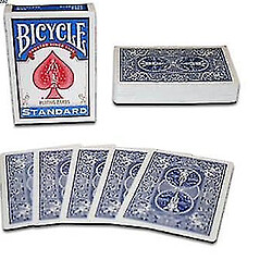 Universal 1 pcs vélo double bleu arrière pas de cartes à jouer aux cartes magiques