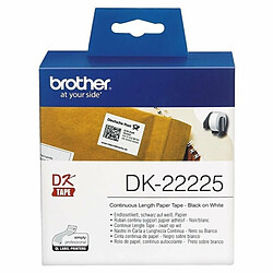 Rouleau de Papier Continu Brother DK-22225 Blanc Noir/Blanc