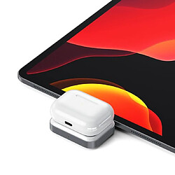 Satechi Chargeur USB-C AirPods/Apple Watch 7,5W Gris clair pas cher