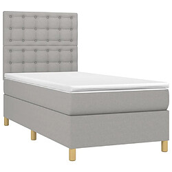 Avis Sommier à lattes,Cadre à lattes de lit et matelas et LED pour Adulte Gris clair 80x200 cm -MN47874