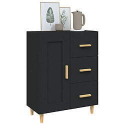 Avis vidaXL Buffet Noir 69,5x34x90 cm Bois d'ingénierie