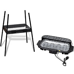 Avis vidaXL Barbecue rectangulaire électrique de jardin