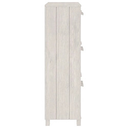 Acheter vidaXL Armoire à chaussures HAMAR Blanc 59,5x35x117 cm Bois de pin