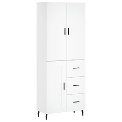 Maison Chic Buffet,Meuble de Rangement,commode pour salon,Cuisine Blanc 69,5x34x180 cm Bois d'ingénierie -MN49121