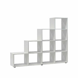 Avis Mpc Étagère Escalier Blanche 10 Cases 142,5 X 140 X 29 Cm (lxhxp)