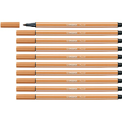 STABILO Stylo feutre Pen 68, ocre foncé ()