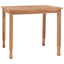 vidaXL Table à dîner de jardin 85x85x75 cm Bois de teck massif