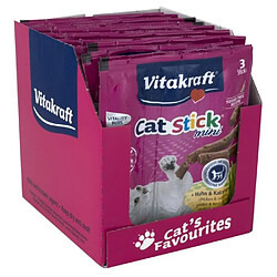 Acheter VITAKRAFT Cat Stick mini Friandise pour chat au Poulet avec de l'Herbe a chat - Lot de 20x3