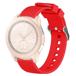 Wewoo Bande de montre poignet à grain vertical pour Galaxy 42mm (rouge)