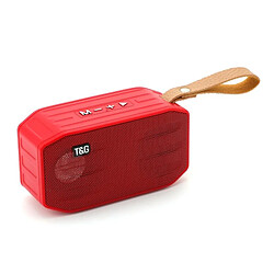 Yonis Mini Enceinte Bluetooth Portable 5.0 Waterproof Avec Support TF FM AUX Mini Enceinte Bluetooth Portable 5.0 Sans Fil avec Support Carte TF FM AUX U-Disk et Mains Libres Rouge YONIS