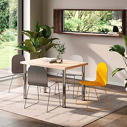 Emuca Plateau de table ou étagère effet chêne 120 x 80 cm