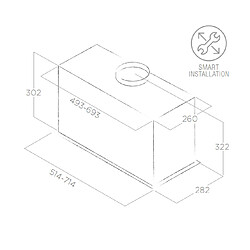 Groupe filtrant ELICA LANE BL/A/72 PRF0165834