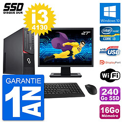 PC Fujitsu E920 DT Ecran 27" Intel i3-4130 RAM 16Go SSD 240Go Windows 10 Wifi · Occasion 