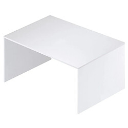 Webmarketpoint Petit bureau en bois de frêne blanc 120x73x h73 cm