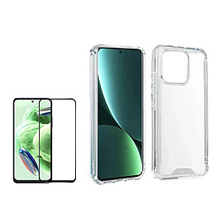 Kit Étui SuperProtectAnti-Shock + Film Verre Trempé de la Étui Complète 5D Phonecare pour Xiaomi 13T - Transparent 