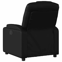 Maison Chic Fauteuil inclinable,Fauteuil luxe de relaxation Noir Similicuir -MN34771 pas cher