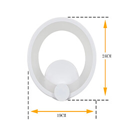 Universal Applique LED créative de 24 W Lampe décorative en acrylique pour chambre à coucher (atténuation en trois tons)