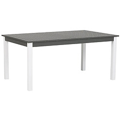 Beliani Table de jardin 168/248 x 100 cm Métal Gris PANCOLE pas cher