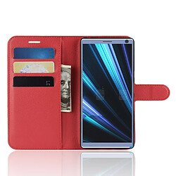 Avis Etui en PU rouge pour Sony Xperia XA3