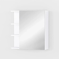 Mpc Armoire de toilette blanche 64 x 62 x 20,8 cm (hxlxp) 