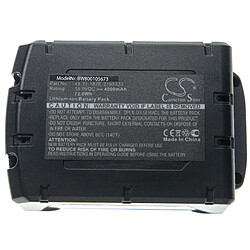 vhbw Batterie compatible avec Milwaukee 0628-24, 0629-24, 0780-20, 0880-20, 0901-24, 0901-28, 0902-24 outil électrique (4000mAh Li-ion 18V)