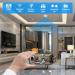 Yonis Détecteur De Fumée Caméra Espion Wifi Full HD Vision Nocturne