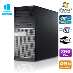 PC Tour Dell Optiplex 790 Intel Core I5 3.1Ghz 4Go Disque 250 Go DVD WIFI Win 7 - Occasion