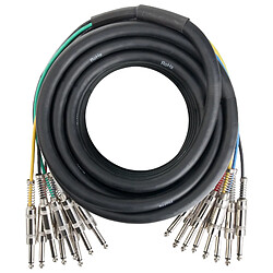 Pronomic Stage MJJ8-6 Câble Jack Multicore (8), 10m