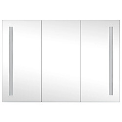 Avis Helloshop26 Armoire de salle de bain à miroir led 89 x 14 x 62 cm noir 02_0006572