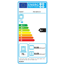 Four intégrable multifonction 71l 56cm a+ catalyse inox - ifw5844cix - INDESIT