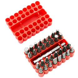 Tournevis électrique Hex Bits 33 x Tournevis Électrique Magnétique Hex Bits 1/4 '' Boîte de Rangement