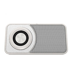 Yonis Mini Enceinte Bluetooth Ultra Fine Portative Avec Support Téléphone Et Luminosité Synchronisée Enceinte Bluetooth Ultra-Fine Portable Avec Support TF Et Lumière LED Gris YONIS