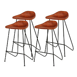 Avis Lisa Design Kochi - lot de quatre tabourets de bar - en cuir