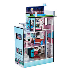 Maison de poupée bois enfant fille inspirée de LOL Surprise mini-poupée bleu Teamson Kids TD-13111D pas cher