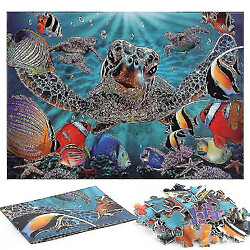 Avis Universal Copoz Puzzles pour adultes, 1000 pièces Turtle Jigsaw défi P