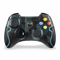 Avis Winkoo.fr [Manette PC/PS3 Sans Fil] Manette de Jeu avec Double Vibrations pour PC PS3, Camouflage Bleu