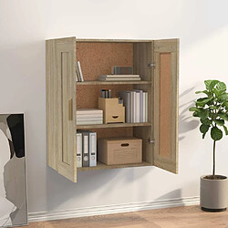 Avis Maison Chic Armoire murale,Meuble de Rangement,Armoire Suspendue Chêne sonoma 69,5x32,5x90 cm Bois d'ingénierie -MN34407