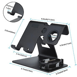 Acheter Universal 3 en 1 rechargeable clips station dock station pour i série 4/3/2/1 portable tablette support xr xs max x | portable support rep